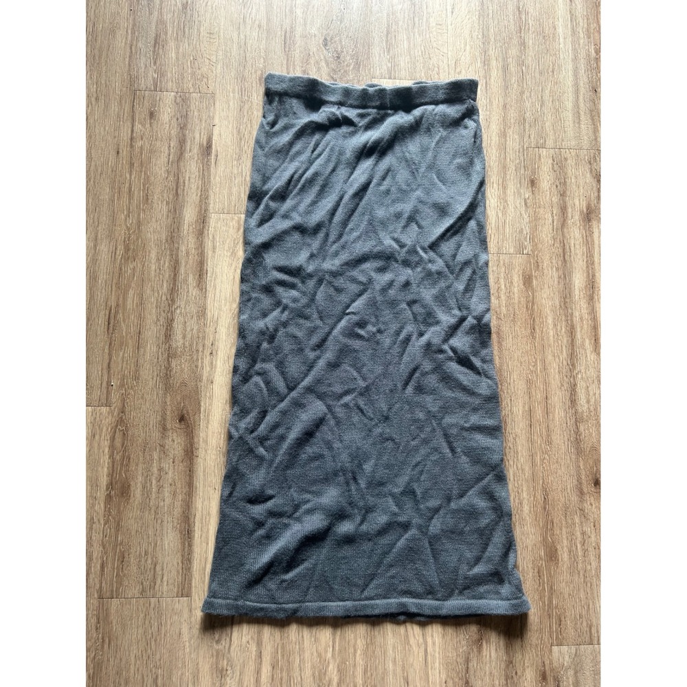 Deirdre McGuire Alpaca Knit‎ Skirt Pencil Style Casual Gray Size L